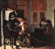 DUYSTER, Willem Cornelisz., Soldiers beside a Fireplace sg